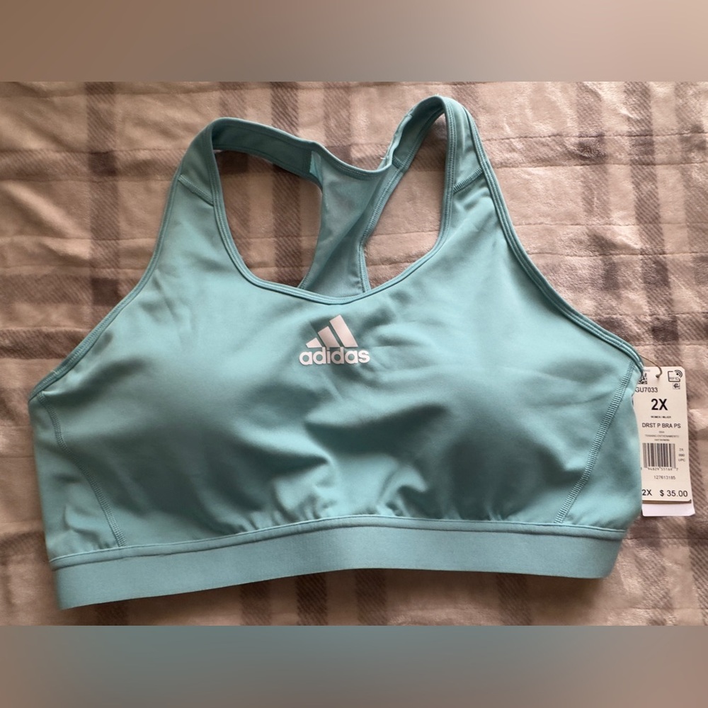 New with tag Adidas Training Don’t Rest 2X Medium Support Sports Bra - Teal